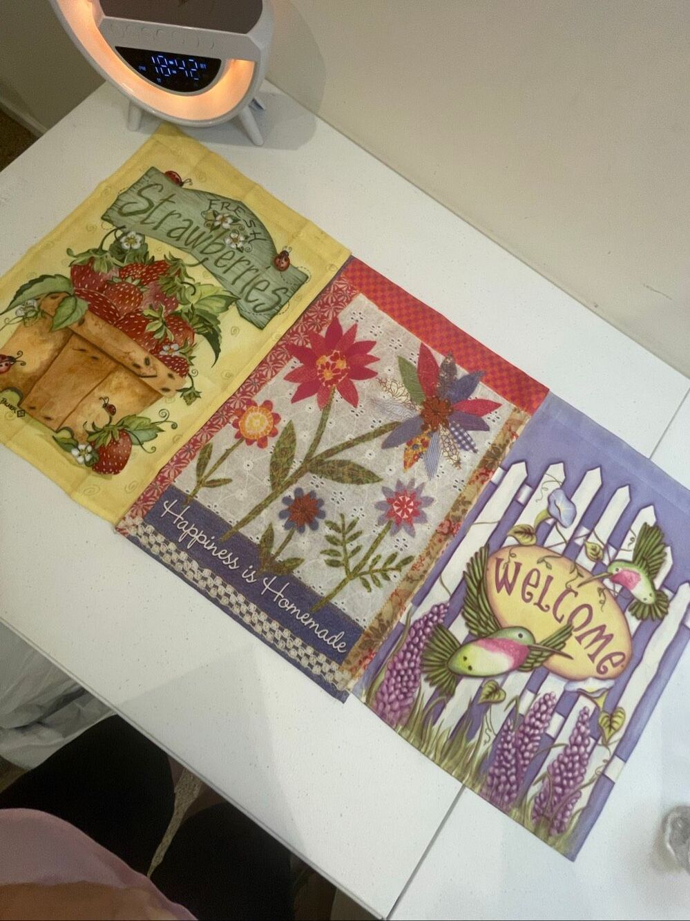 3 garden flags pole 13 x 18